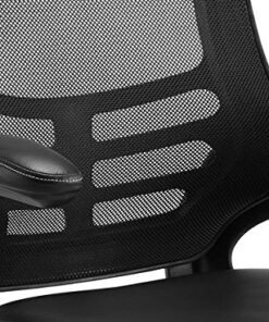 Modway Attainment Vinyl Drafting Chair - Drafting Stool With Flip-Up Arm in Black 46 51my uN0LRL