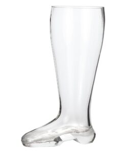 Lily's Home Das Boot Oktoberfest Beer Stein Glass, Great for Restaurants, Beer Gardens, and Parties, Funny Bachelor Party Gift, Jackboot Style, King Size (2 Liter Capacity, 12" H x 4.75" W x 6.88" D) 2 Liter 7 51n0A Aj0hL