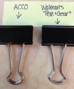 ACCO Binder Clips, Medium, Black, 12 per Box, 2 Boxes (72062) 20 51n66iucFIL