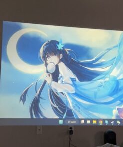 Native 1080P 5G WiFi Bluetooth Projector,15000L 450 ANSI Outdoor Movie Projector 4K Support and Max 450" Display, LED Home Theater Video Projector Compatible With iOS/Android/Win/TV Stick/PS5 White 40 51n7YnJuAsL