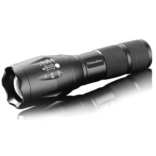 Ultra Bright Handheld LED Flashlight with Adjustable Focus and 5 Light Modes, Outdoor Water Resistant Torch 1 pack