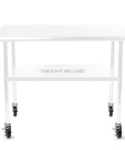 GRIDMANN 4 inch Caster Wheel Set for Commercial Kitchen Prep Tables, 2 Wheels with Brakes, 2 Without Brakes 9 51nFO3xWP6L