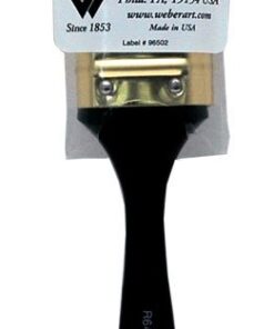 Martin & F. Weber CR6431 Bob Ross 1-Inch Bristle Brush, Oval (Colors May Vary)