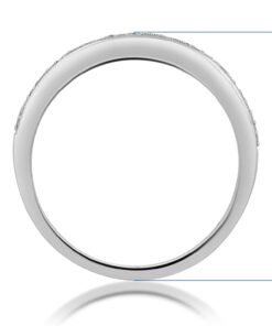 Amazon Collection Sterling Silver and Diamond Wedding Anniversary Ring 9 11 51nJwCabaOL