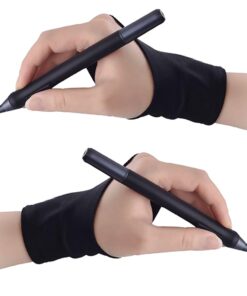 SENHAI Digital Artist Gloves for Graphic Tablet Pen Display, 3 Pack Free Size 2 Finger Gloves for drawing painting - Sapphire Blue, Pink, Black 3 colors - Sapphire Blue, Pink, Black 29 51nMEqUHh5L