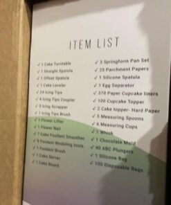 RFAQK 700PCs Cake Decorating Supplies Kit with Baking Supplies- Cake Decorating Tools with Springform Pans, Cake Leveler, Cake Turntable, Numbered Piping Tips, Icing Spatulas, Fondant Tools and More 22 51nMGDvuQTL