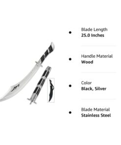 Fantasy Master Arabian Sands Scimitar Sword with Sheath 20 51nPFCXBYFL