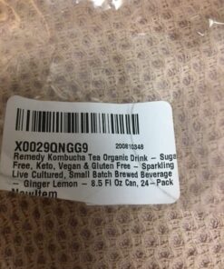 Remedy Kombucha Tea Organic Drink - Sugar Free, Keto, Vegan, Non-GMO, Gluten Free & Low Calorie - Sparkling Live Beverage w/ Gut Health & Probiotic Like Benefits - Ginger Lemon - 8.5 Fl Oz Can, 24-Pack 8.5 Fl Oz (Pack of 24) 21 51nQukTuprL