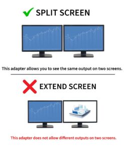 StarTech.com 1ft DVI Splitter Cable - M / F - DVI-D to 2x DVI-D Dual Video Splitter for Your Split Screen Computer Monitor (DVISPL1DD), Black 8 51nRsUtxqtL