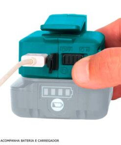 Alternative view of Makita ADP05 18V LXT® Lithium-Ion Cordless Power Source, Power Source Only Teal