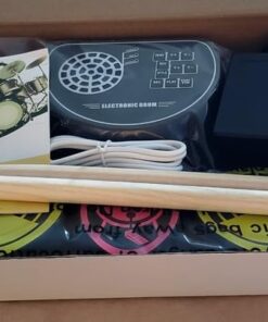 Miortior Electronic Drum Set, 10 Pads Roll-up Drum Practice Pad with Drum Pedals & Drum Sticks, Portable Drum Pad Machine Built-in Speaker with Headphone Jack, Great Christmas & Birthday Gift for Kids 23 51nb i9uGBL