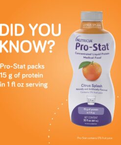 Pro-Stat Concentrated Liquid Protein Medical Food - Citrus Splash Flavor, 30 Fl Oz Bottle 30 Fl Oz (Pack of 1) 13 51ncIWmQVL