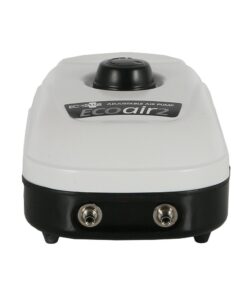 EcoPlus ECOair2 Adjustable Air Pump 126 GPH - 3 Watt with Two Outlets, Grey/Black 13 51nevZbL2L