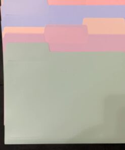 Mr. Pen- Pastel Poly File Folders, 1/3 Cut Tab, 6 Pack, Letter Size, Colored Letter Office Supplies File Folders Pastel Colors 6 per Pack 47 51nhw1rbDEL