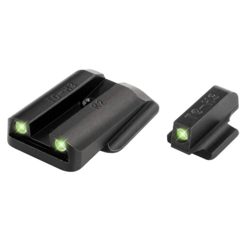 TRUGLO Tritium Handgun Sight High-Visible Night Sight with Daylight White Dot & Low-Light Tritium Glowing Green Dot, Compatible with Ruger Handguns Ruger LC