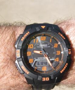 Casio Men's AQS800W Slim Solar Multi-Function Ana-Digi Sport Watch Black 44 51njDmn3kbL