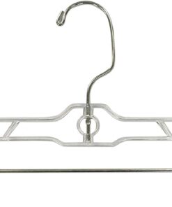 Alternative view of Jeronic 12 Pack Slack Pant Hangers Skirt Hangers with Clips, Clear