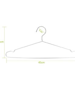 Alternative view of Jetdio 17.7" Strong Metal Wire Hangers Clothes Hangers, Coat Hanger, Standard Suit Hangers, Ideal for Everyday Use, 30 Pack, Silver