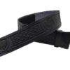 AAR Kilt Belt for Men Leather Black Thistle Embossed Design Scottish Highland S-2XL Medium 28 51nzes9c7nL
