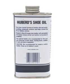 Alternative view of Huberd’s Shoe Oil - Leather conditioner and waterproofer since 1921. Easy pour formula waterproofs, softens, and conditions boots, shoes, bags, belts, gloves, saddles, tack and harness.