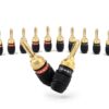 Deadbolt Banana Plugs 6-Pairs by Sewell, Gold Plated Speaker Plugs, Quick Connect, SW-29863-6 6 Pairs Deadbolt Banana Plugs 7 51o6 YdAr7L 1