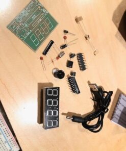 MiOYOOW 4-Digit Digital Clock Kits with PCB, DIY Alarm Clock Soldering Project Kit for Learning Electronics Soldering Practice with English Instructions 1 Pack-4 Digit Clock Kit(0.56 Inch) 96 51o6iZk9uWL