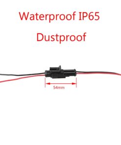 ESUPPORT 2 Pin Way Car Auto Waterproof Electrical Connector Plug Socket Kit with Wire AWG Gauge Marine Pack of 10 9 51oJXtXp7ML