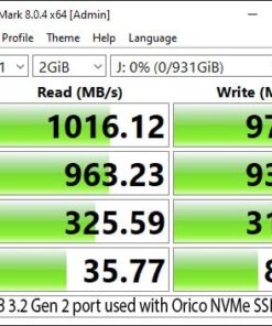 ORICO M.2 NVMe SSD Enclosure, USB 3.1 Gen 2 (10 Gbps) to NVMe PCI-E M.2 SSD Case Support UASP for NVMe SSD Size 2230/2242/2260/2280(up to 4TB) (M.2 NVMe) 50 51oOE5Cd8WL
