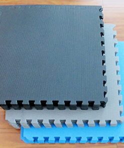 BalanceFrom Puzzle Exercise Mat with EVA Foam Interlocking Tiles for MMA, Exercise, Gymnastics and Home Gym Protective Flooring, Multiple Sizes Black 1/2" Thick, 24 Square Feet 29 51oOb60lBDL
