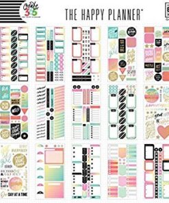 me & my BIG ideas Sticker Value Pack - The Happy Planner Scrapbooking Supplies - Productivity Theme - Multi-Color & Gold Foil - Great for Projects, Scrapbooks & Albums - 30 Sheets, 985 Stickers Total 53 51oUpZ5UJPL