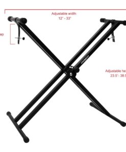 Alternative view of ChromaCast GoDpsMusic CC-KSTAND Double Braced X-Style Pro Series Keyboard Stand