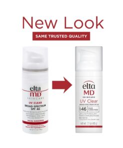 EltaMD UV Clear Face Sunscreen, SPF 46 Oil Free Sunscreen with Zinc Oxide, Protects and Calms Sensitive Skin and Acne-Prone Skin, Lightweight, Silky, Dermatologist Recommended, 1.7 oz Pump 24 51oYBOodxZL