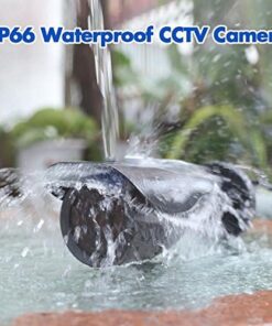 EWETON 2.0MP Hybrid 4-in-1 TVI/CVI/AHD/960H CCTV Home Surveillance Camera 3.6mm Lens 36PCS Infrared LEDs IR Cut 100ft Night Vision Indoor Outdoor Weatherproof Security Camera (Metal Housing Black) 24 51oZrbjG8PL