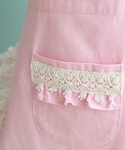 Hyzrz Lovely Home Work Adjustable Apron Cake Kitchen Cooking Women Girls Aprons With Pocket for Gift, Pink 24 51ohDjkZUYL
