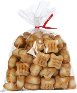 Brandon-super 100 Pcs 8 in x 6 in Clear Flat Cello Cellophane Treat Bags Good for Bakery,Popcorn,Cookies, Candies,Dessert, Birthday 1.4mil.Give Metallic Twist Ties! 6x8 Inch (Pack of 100) 21 51ojF6xwffL