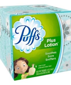 Alternative view of Puffs Plus Lotion Facial Tissues, Cube, 6 Boxes (56 Count Each)