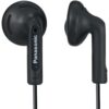 PANASONIC Stereo Earbud Headphones with Comfortable, Clear, and Powerful Sound. Includes 3.9 ft Cord with Miniplug 3.5mm Headphone Jack - RP-HV096-K – In Ear Earbuds (Black) 18 51otnj1G8fL