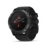 Garmin fenix 5X Plus, Ultimate Multisport GPS Smartwatch, Features Color Topo Maps and Pulse Ox, Heart Rate Monitoring, Music and Contactless Payment, Black with Black Band 4 51p29D0VDyL