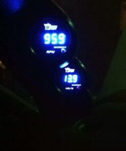 HOTSYSTEM Electronic Voltmeter Voltage Volt Gauge Meter Blue Digital LED 2inches 52mm for Car Vehicle Auto 19 51p43nYKgGL