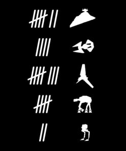 Galactic Empire Keep Count 6" Vinyl Sticker Car Decal (6" White)