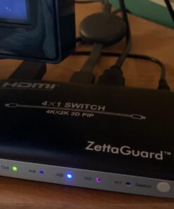 Zettaguard 4 Port 4 x 1 HDMI Switch with PIP (Picture in Picture)and IR Wireless Remote Control, HDMI Switcher Hub Port Switches for PS4 Xbox Apple TV Fire Stick Blu-Ray Player (ZW410) 4 In 1 Out 41 51pKWY4o5XL