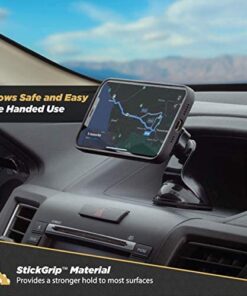 Scosche MAGWSM2 MagicMount Magnetic Suction Cup Mount for Car Windshield or Dashboard, 360° Adjustable Magnet Head, Universal Cell Phone Holder for Car, Compatible with iPhone, Samsung & All Devices Window / Dash Suction 1 Pack 26 51pQJrKsa9L 1