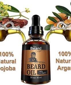 THE BEARD LEGACY Beard Oil Conditioner - All Natural Unscented Organic Argan & Jojoba Oils – Softens, Smooths & Strengthens Beard Growth – Grooming Beard and Mustache Maintenance Husband/Brother Gift. 13 51pTUBJEy8L