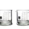 Periodic Tableware Laboratory Beaker Rocks Glasses Set of 2 1