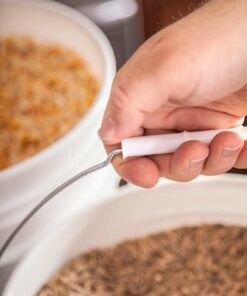 5 gallon Food Grade White Plastic Bucket with Handle & Lid - Set of 6 12 51pVYY8kUUL