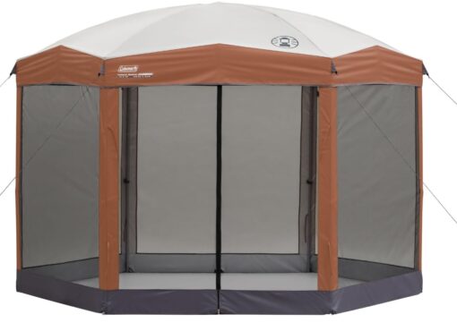 Coleman Back Home Screen Canopy Tent with Instant Setup, Outdoor Gazebo for Bug-Free Lounging, Shelter Fits Over Picnic Tables for Parties, Events, Tailgating, Picnics, & More 12 X 10 Ft