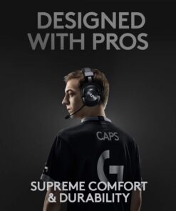 Alternative view of Logitech G PRO X Wireless Lightspeed Gaming Headset with Blue VO!CE Mic Filter Tech, 50 mm PRO-G Drivers, and DTS Headphone:X 2.0 Surround Sound Black Generation 1
