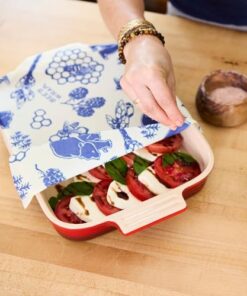 Alternative view of Bee's Wrap Reusable Beeswax Food Wraps Made in the USA, Eco Friendly Beeswax Food Wrap, Sustainable Food Storage Containers, Organic Cotton Food Wraps, Assorted 3 Pack (S, M, L), Bees + Bears Pattern