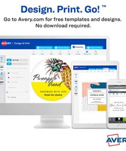 Avery Printable Blank Square Labels, 2" x 2", Matte White, 1500 Customizable Labels (22806) 1500 Labels 15 51paRKVOTQL