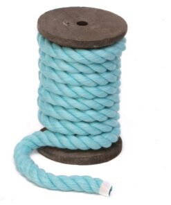 Ravenox Natural Twisted Cotton Rope | Made in The USA | Strong Triple-Strand Cordage for Sports, Décor, Pet Toys, Crafts, Macramé & Indoor Outdoor Use| by The Foot & Diameter (Multiple Color) Aqua Blue 1/2 Inch x 10 Feet 14 51pabcU6zSL 6